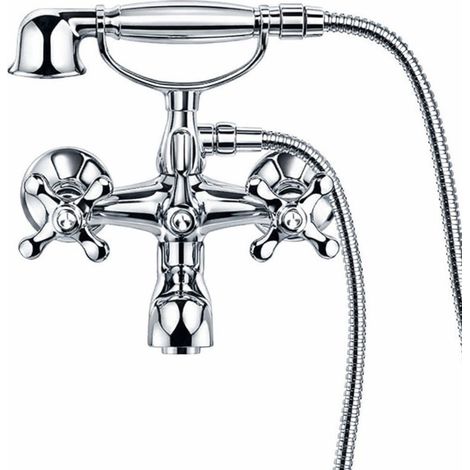 Externer Wannenmischer mit Brausegarnitur Mamoli Epoca 1029F311E021  Chrom