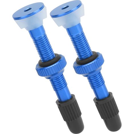 Paar Mountainbike-Tubeless-Ventilschaft, Presta-Ventilverlängerung aus Aluminium, Zubehör, Blau (1/5)