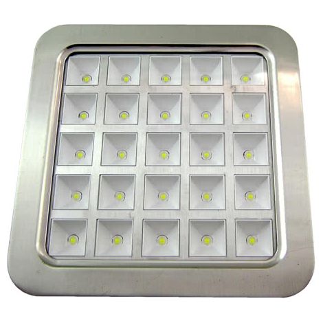 Downlight quad. amon led 16w nickel 6500k 18x18 cm Ausschnitt 15,5x15,5 cm