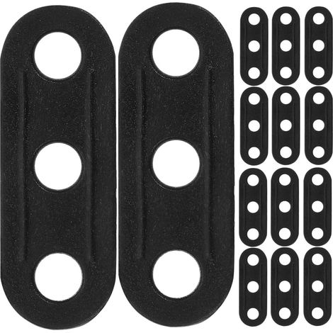 50 Pièces Tendeur Tente à 3 Trous en Plastique Noir Réglable et Résistant à L’usure, pour Classes de Fixation et Auvent Camping, Lot Compact (1/4)