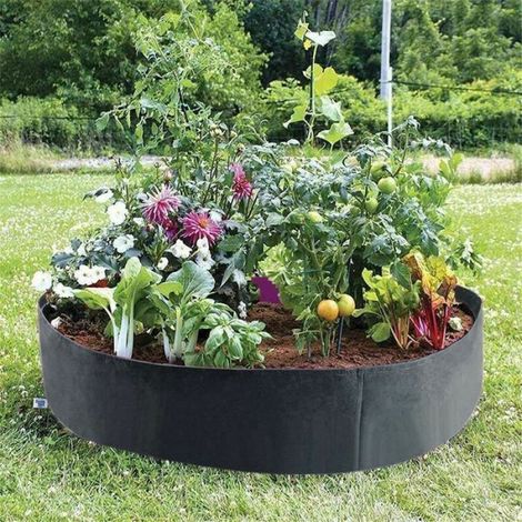 Jardinière Surélevée - Sac De Plantation En Tissu Feutré Respirant - Pour Légumes Herbes Aromatiques Intérieur Extérieur - 80 x 30 cm - 1 Pièce (1/3)