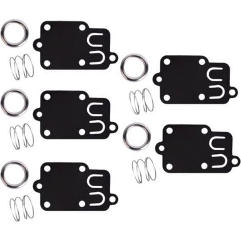 Lot de 5, kit de joints de diaphragme de carburateur pour moteurs Briggs & Stratton 2 ch à 5 ch 270026 272538 272538S 272637 4157 4168 5021 5021K 690766 221377 capuchon de ressort (1/4)