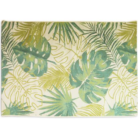 Tapis déco intérieur et extérieur tropical 120x170cm (1/4)