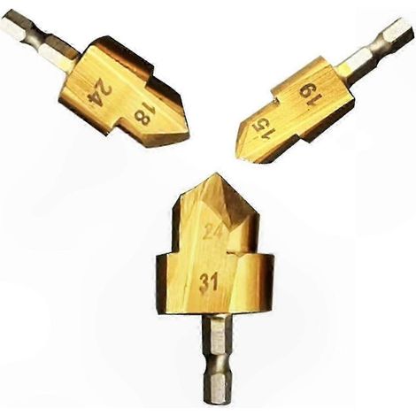 Perceuse Aléseuse pour Tuyaux d'Eau - Outil de Perçage PPR 4/6 Tailles, Foret de Levage Robust (1/5)