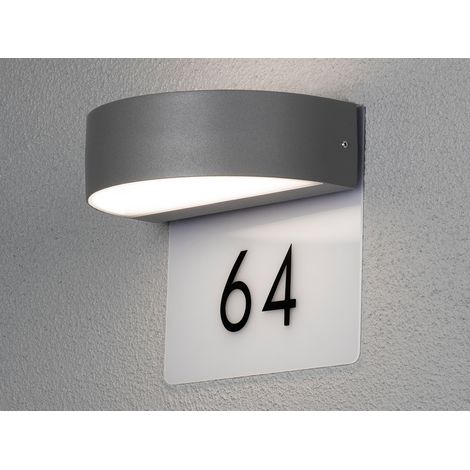 LED Hausnummernleuchte MONZA Außenwandleuchte up & down, Anthrazit (1/5)