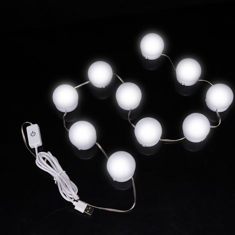 10Pcs Lot USB3 LED Ampoule Colorée pour Miroir Coiffeuse Maquillage Beauté Bureau (1/5)