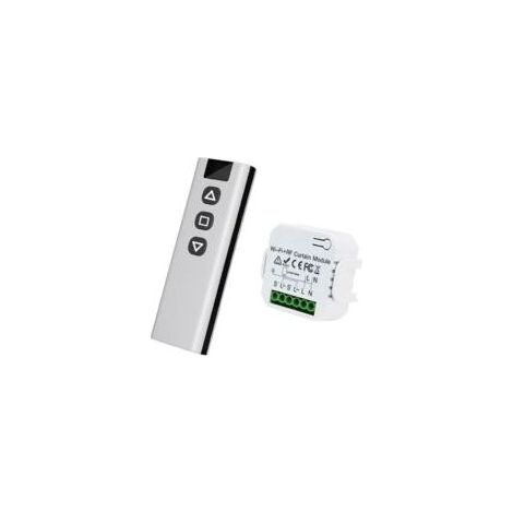 Module sans fil pour volets roulants, interrupteur sans fil pour volets roulants et stores, composé d'une télécommande radio et d'un module récepteur - Crezuo (1/4)