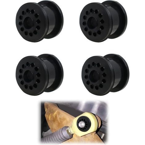 Satz mit 4 Dichtungen für den manuellen Schalthebel des Fiesta Focus 4S6P7412AA 4S6P-7412-AA. Verschleißfeste Gummiabdeckung für das Schaltgetriebe des Fiesta Focus (schwarz). (1/4)