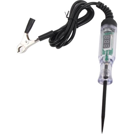 Stylo testeur électrique voiture numérique affichage tension sonde détection DC5‑90V pour entretien véhicule