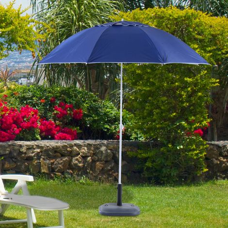 Parasol de plage SUNBE bleu (1/5)