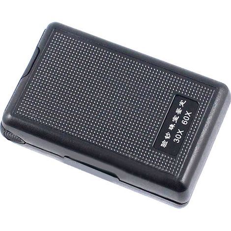 Loupe de bijouterie 30X 60X avec lumière LED UV pour l'identification des pierres et des pièces de monnaie (1/5)