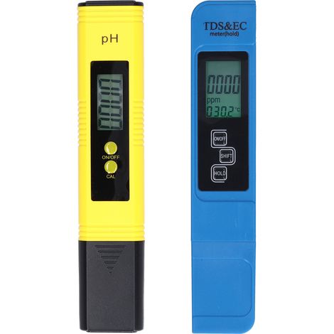 Stylo Testeur Qualité Eau 4 en 1 TPH01651A pH TDS EC Temp Écran Rétroéclairé Calibration Auto Étui Protection Inclus (1/5)