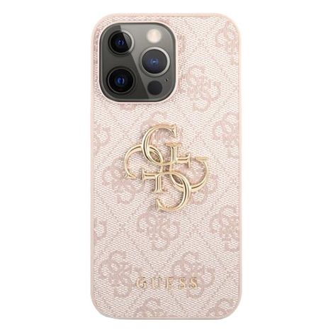 GUESS Hard Cover 4G Big Metal Logo Pink, für iPhone 13 Pro Max, GUHCP13X4GMGPI