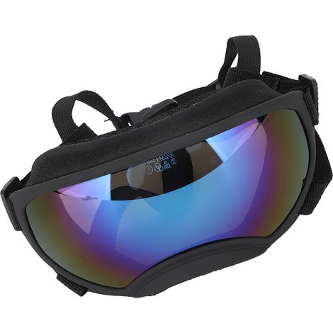 Sonnenbrille für große Hunde, UV-Schutz, winddicht, beschlagfrei, verstellbar, für die Augensicherheit Ihres Hundes im Freien, blau (1/4)