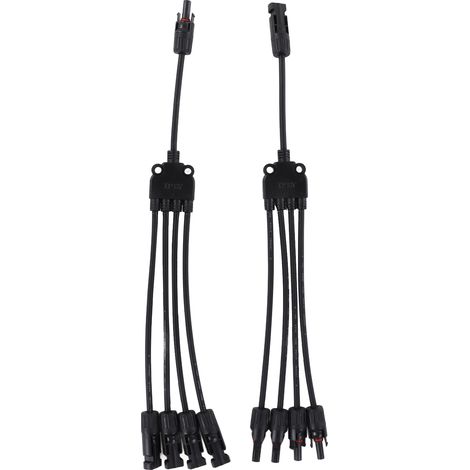 Connecteur solaire Y branche 1000V 50A IP67 étanche adaptateur parallèle diviseur pour extérieur (1/5)