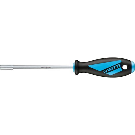 WITTE Magnetischer Bithalter-Schraubendreher mit ergonomischem Griff und hochlegiertem Stahl (1/2)