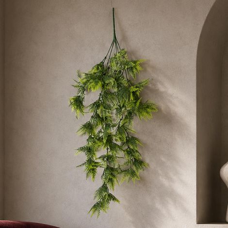 Artificial Hanging UV and Fire Resistant Boston Fern Plant 75cm (1/4)