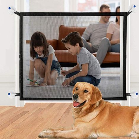 Haustier-Sicherheitsnetz – Kleines Modell 1,1 m x 72 cm Schwarz (1/5)