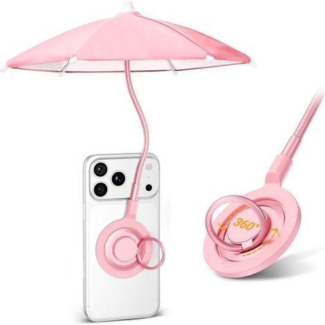 Longziming - Pare-soleil pour téléphone portable - Protection d'écran portable - Fixation magnétique - Rotation à 360° - Conception flexible - Réduit les reflets et la surchauffe - 1 pièce (1/5)