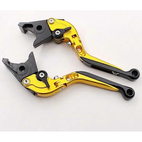 Convient pour la moto BMW C650GT : guidon de frein modifié en alliage d'aluminium, accessoires de klaxon (télescopique doré). (1/5)