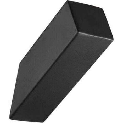 Lot de 4 crochets muraux noirs mats en acier inoxydable SUS 304 très résistants pour salle de bain, chambre, entrée, manteau, vestiaire, garage, fixation murale (1/4)