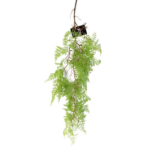 100cm Artificial Hanging Maidenhair Fern Plant Light Green (1/4)