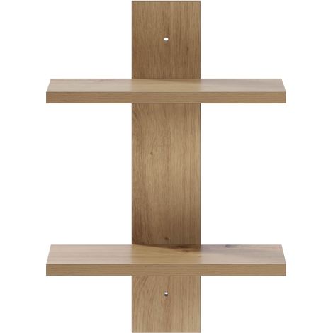 vidaXL Estante de pared Roble artisan 30 x 13.5 x 43 cm (1/2)