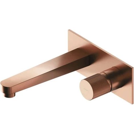 OMNIRES Contour - Miscelatore da lavabo da incasso, installazione 2 fori, con corpo, rame spazzolato CT8015CPB (1/2)