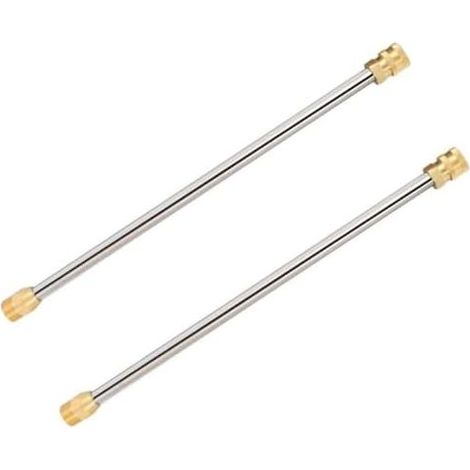 Set mit 2 Hochdruckreiniger-Verlängerungen mit M22-Schnellanschluss, Edelstahl-Sprühlanze für elektrische und gasbetriebene Reiniger bis 4000 psi, ausgefahrene Länge 43 cm oder - M22-54 (1/5)