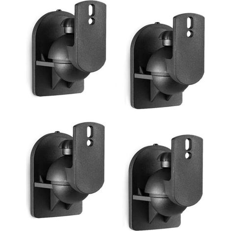 Compatible With Logitech Z906 Home Cinema Speaker Accessories Bracket Wall Mount Holder, Logitech Z906 Stand Logitech Z906 Metal Bracket Accessories, Logitech Z906 Accessories Rack (Black) 2 (1/5)