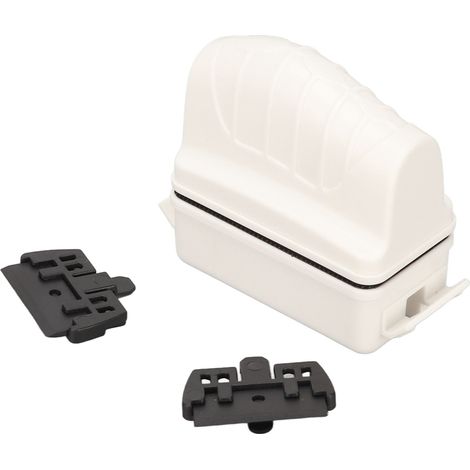 Brosse magnétique pour Aquarium, Double lame, 4X forte aspiration, verre flottant, grattoir à algues pour outil de nettoyage d'aquarium, blanc (1/5)