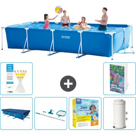 Rechteckiger Frame Pool - 450x220x84 cm - 7-teilig S91