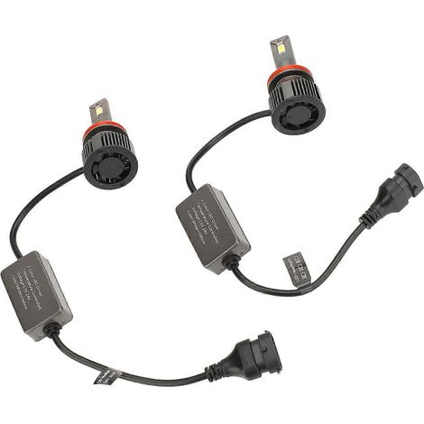 Ampoules de phares à DEL, bicolores, haute luminosité, économie d'énergie, 12 à 24 V CC