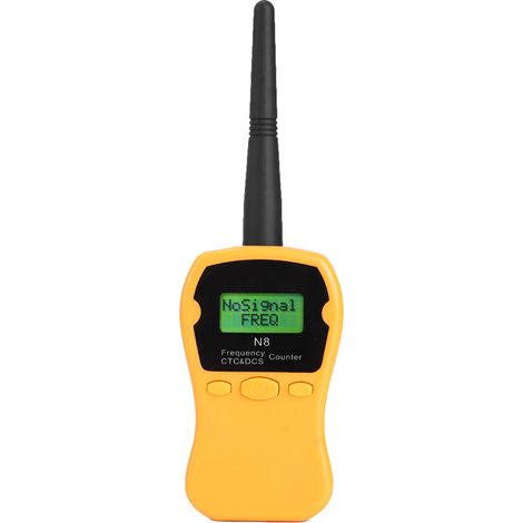 Compteur RF Portatif N8 Mesure Fréquence Talkie-Walkie Décodeur CTCCSS/DCS Voiture Marine Orange (1/5)