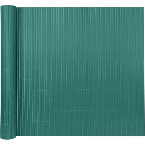 Brise-vue en PVC 120x500cm Clôture d'intimité Protection de Visibilité avec Attaches de Câble Résistant UV et aux intempéries - Vert NAIZY