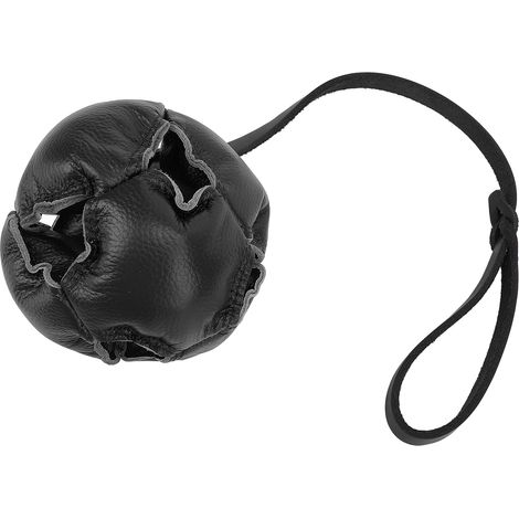 Balle d'entraînement pour chien - Dépense de l'énergie, réduction de l'anxiété, jouet interactif avec corde pour petits et moyens chiens - Noir (1/5)
