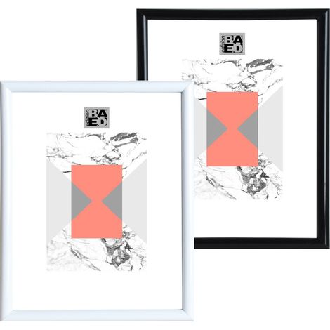 CORNICE 'AMBROISE' cm 18 x 24 con portafoto - nero