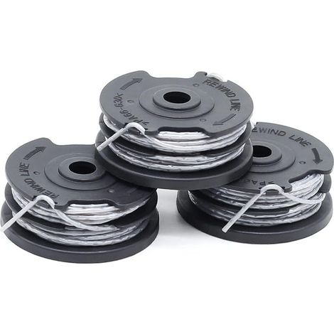 Paquete de 3 bobinas de hilo para desbrozadora Bosch F016800351 (Longitud: 6 m, Ø 1,60 mm) ART 24, 27, 30 y ART 30-36 LI (1/5)