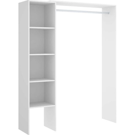 Vestidor Siles para dormitorio 3 baldas acabado blanco 187 cm(alto)140 cm(ancho)40 cm(fondo) Color BLANCO (1/3)