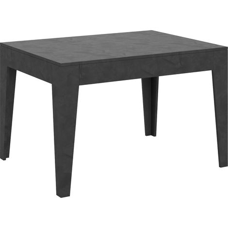 Tavolo Allungabile 120-180x90x77 cm Cico Antracite Spatolato