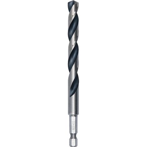 Bosch Metal HSS Twist Drill Bit 9.5 x 81 x 125 mm HEX 1/4"" Shank 2608577882 (1/4)