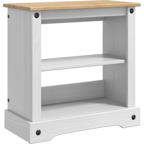 Aquarium Stand CORONA White and Brown 60.5 x 30 x 60 cm 150 kg vidaXL