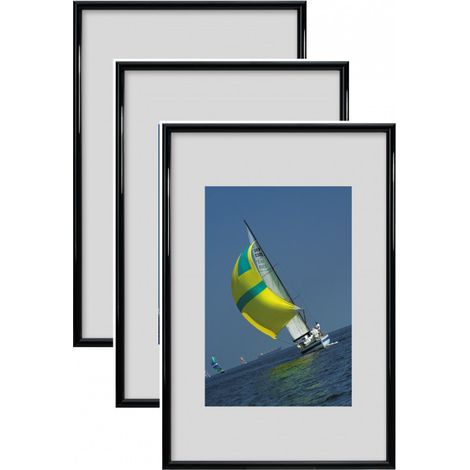Lot de 3 cadres - Erica - 50 x 70 cm - Noir - Livraison gratuite (1/2)