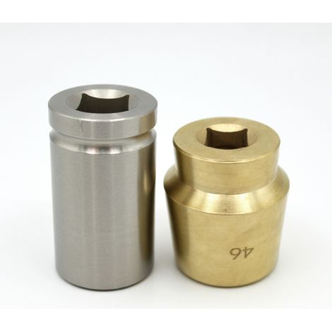 Bussola antiscintilla 46 mm 1 pollice quadro pneumatica bronzo all'alluminio (1/5)