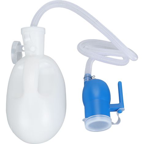 Urinoir pour homme de 2000 ml, anti-fuites, réutilisable, épais et portable, idéal pour les voyages et le camping (blanc). (1/5)