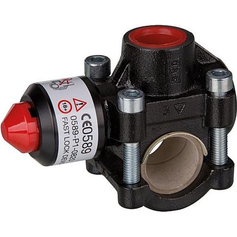 Raccord tube Flamco T-Plus pour tube fileté acierlaymix Chrom 1"x3/4"x1"
