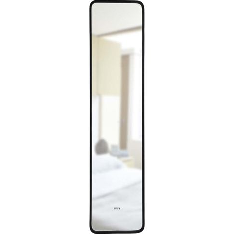 Miroir rectangulaire contour en caoutchouc mat (1/6)