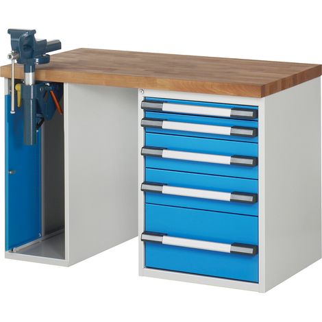 eurokraft pro, Établi, système modulaire Série 7000, 5 tiroirs (1/2)