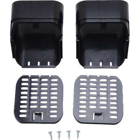 Prolunga per grondaia tipo A da 2 x 3 pollici, accessorio per prolunga grondaia, filtro di uscita e protezione per foglie per uso residenziale, nero. (1/5)
