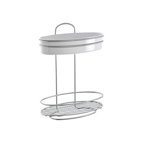 METALTEX - MENSOLA OVALE ORBIT A 2 RIPIANI 26X13X35 CM (1/4)